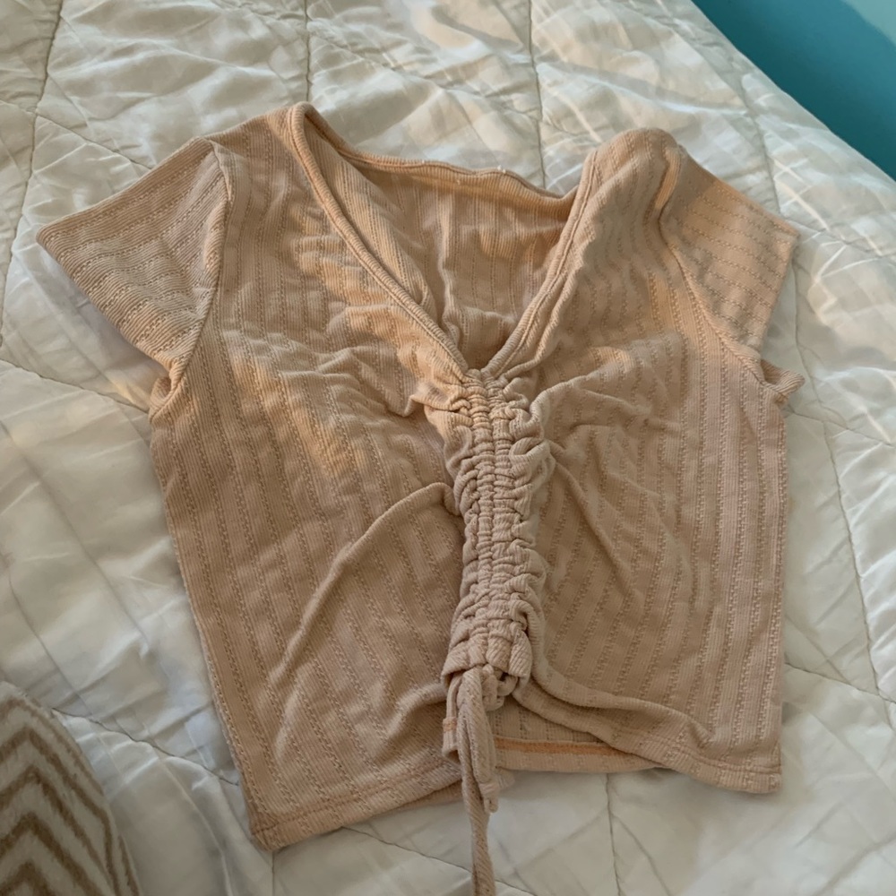 Tan crop top